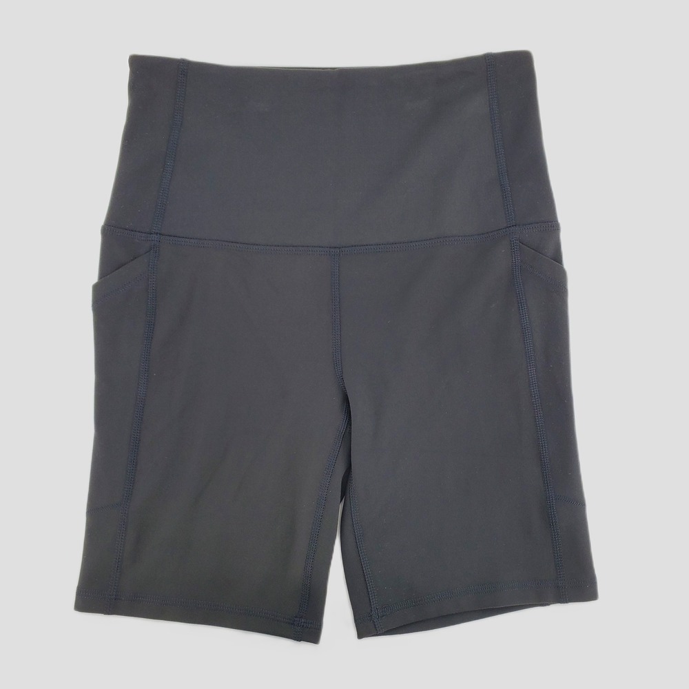 DSG Womens Small Momentum Ultra High Rise Bike Short Black Athletic Stretch New